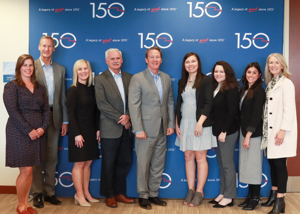 Lt. Governor pictured with members of the Great American Insurance Group and Apprenti participants in Cincinnati.