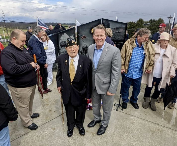  Lt. Governor Husted pictured with Hershel (Woody) Williams.