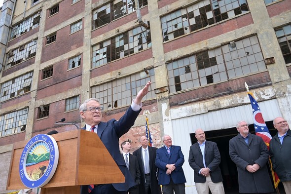 Governor DeWine announces funding for the Westinghouse Electric Products site in Mansfield as part of the Brownfield Remediation Grants.