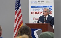 Governor DeWine speaks in Portsmouth, Ohio.