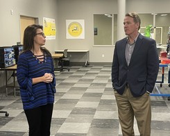 Lt. Governor Husted at the Fostoria Learning Center? a skills-based training facility that works in conjunction with local OhioMeansJobs centers.