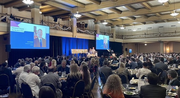 Lt. Governor Husted and Second Lady Tina Husted help recognize the winners of the 2022 Governor's Awards for the Arts in Ohio.