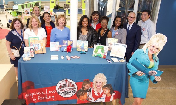 First Lady Fran DeWine pictured with community and library partners at the Deer Park branch Library.