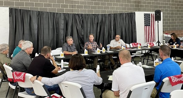 Lt. Governor Husted speaks to farmers from Lake, Ashtabula, and Trumbull Counties while in Orwell, Ohio.