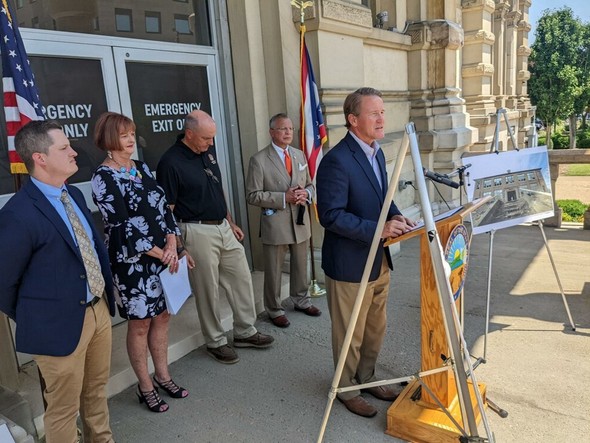 Lt. Governor Husted announces a new round of Brownfield Remediation Grants while in Zanesville.