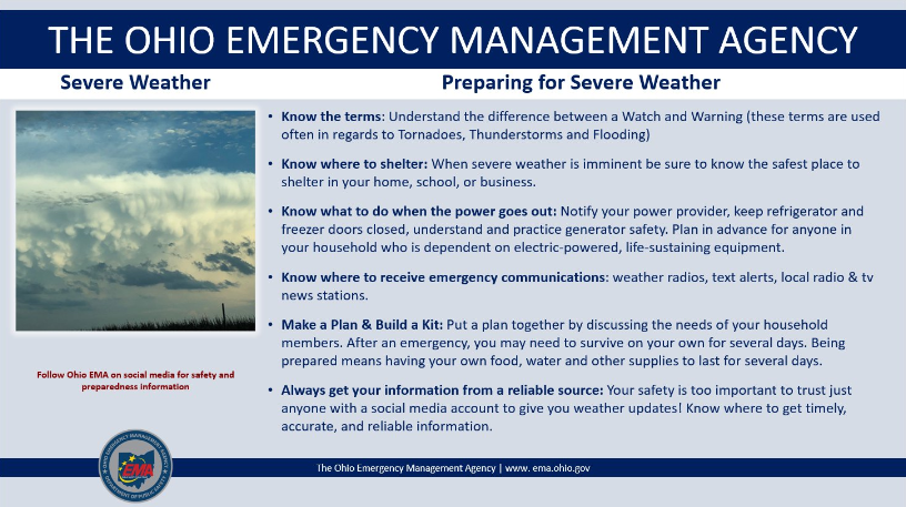 Preparedness tips