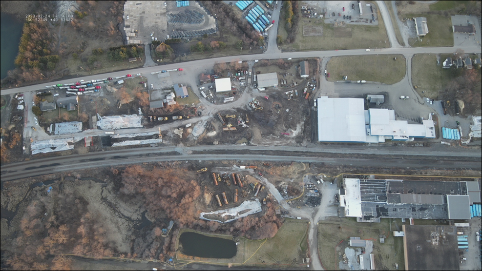 Aerial Photo of Derailment Site