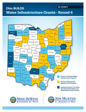 Ohio BUILDS Water Infrastructure R4 Map