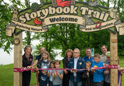 DeWine cuts ribbon for Storybook Trail