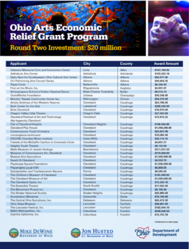 Arts Grant Image List