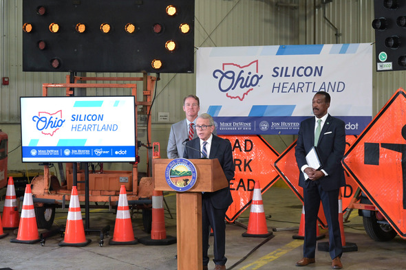 Governor DeWine and Lt. Governor Husted joined ODOT Director Marchbanks for local road investments