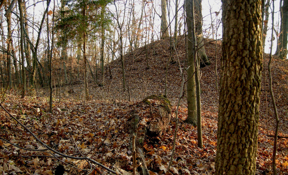 Fort Ancient Earthworks in Oregonia, Ohio. 