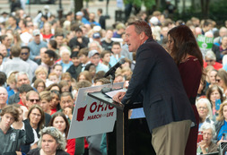 Lt Governor Husted speaks at the Ohio March for Life rally 