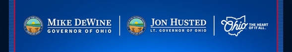 DeWine, Husted Masthead with HOIA logo