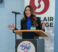 Second Lady Husted gives remarks at the Dayton Correctional Insititution