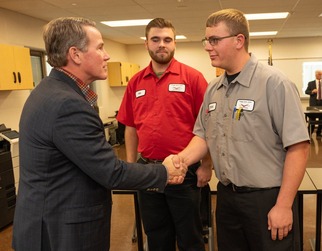  Husted visited the Vantage Career Center?in Van Wert