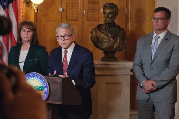 Gov Dewine holds press conference on HB 86