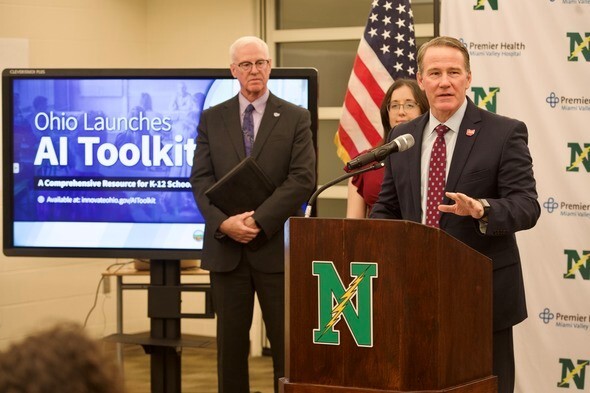 Lt Governor Husted and Director Dackin announces new AI education project