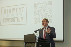 Lt. Governor Husted speaks at the celebration event for the Midwest Pediatric Device Consortium (MPDC). 