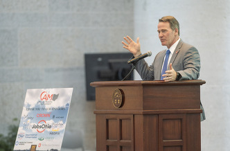 Lt. Governor Husted speaks at the Ohio Air Mobility Summit