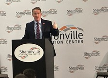 Lt. Governor Husted speaking at the annual Sharonville Business Appreciation Breakfast about economic development in Ohio. 