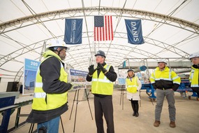 Lt. Governor Husted tours Danis Industrialized Construction Center.