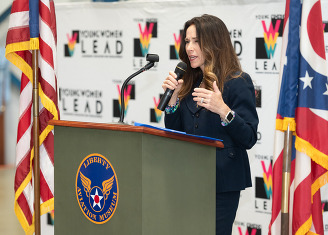 Second Lady Tina Husted spoke at the Young Women Lead Conference 