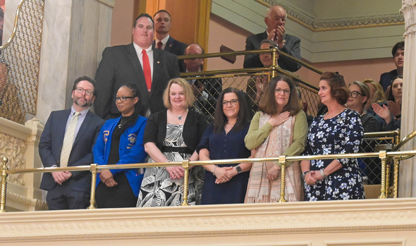 2024 Teachers of the Year in the House Chamber gallery. 