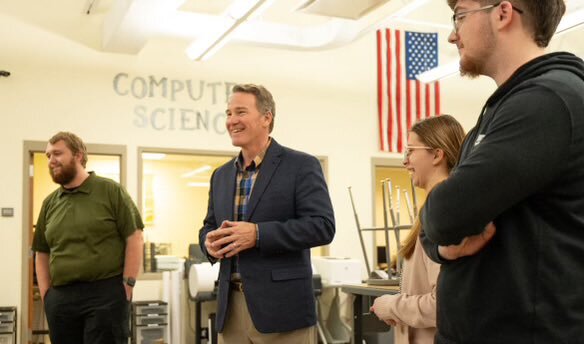 Lt. Governor Husted visits Pike County Career Center. 