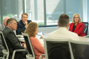 Lt. Governor Jon Husted hosted a roundtable discussion with school leaders from Southwest Ohio focused on phone policies in K-12 schools.
