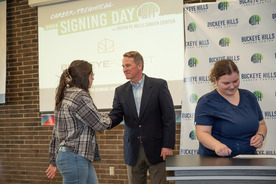 Lt. Governor Husted joined Buckeye Hills Career Center for a Blue Collar celebration .