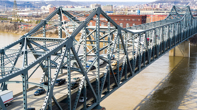 Photo of the Brent Spence bridge