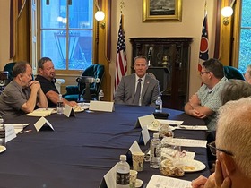 Lt. Governor Husted spoke with officials from the Mayor’s Partnership for Progress at the Statehouse