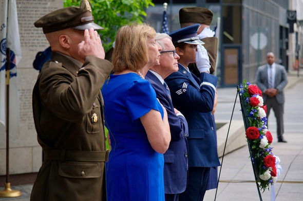 Salute at Wreath Laying Ceremony