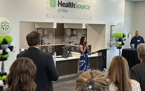 Second Lady Tina Husted joined HealthSource for a ribbon-cutting