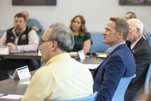 Lt. Governor Husted hosted a roundtable in Lima about phones in schools. 