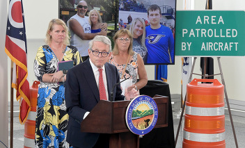 Governor DeWine announces new initiative to prevent work zone crashes. 