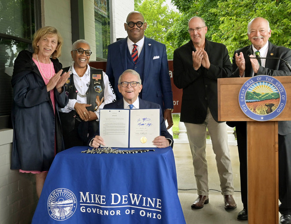 Charles Young Corridor Bill Signing Photo