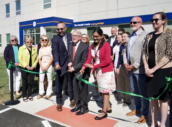 Springfield High School health center ribbon cutting 