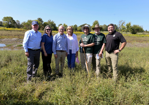 Gov DeWine H2Ohio Rainbow Run Wetland