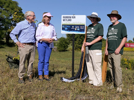 Gov DeWine H2Ohio Rainbow Run Wetland 2