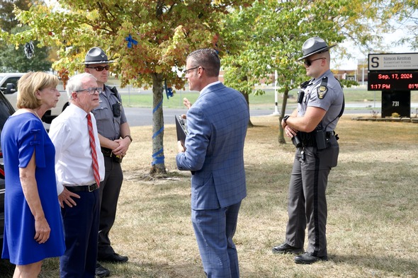 DeWine meets with highway patrol Springfield 