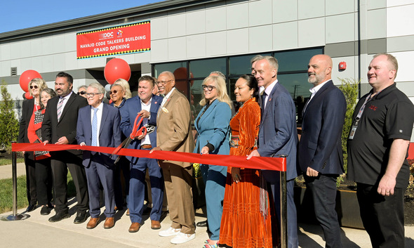 Dine ribbon cutting