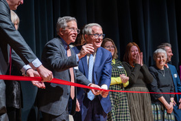 Natural History museum ribbon cutting