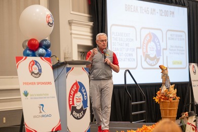 Lt. Governor Tressel speaking to members of The Ohio Council. 