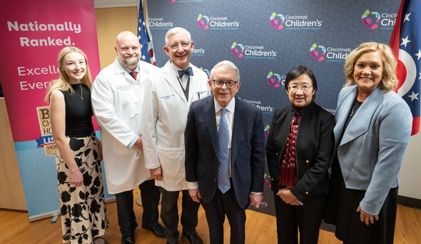 Governor Mike DeWine joined leaders from Cincinnati Children's Hospital Medical Center.