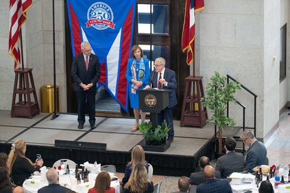 Governor and First Lady DeWine and Lt. Governor Tressel attended America’s 250th birthday celebration.