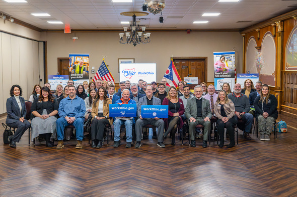 Lt. Governor with Marietta Group WorkOhio Kickoff Tour