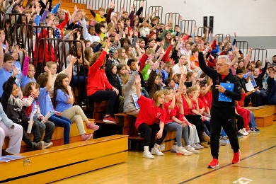 Lt. Governor Tressel speaking to students at Faircrest Memorial Elementary in Canton.