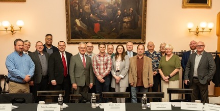 Lt. Governor Tressel with the Mayors' Partnership for Progress.